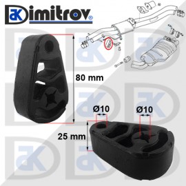 Тампон ауспух BMW 3(E90 E92 E93) 5(E60 E61) X3(E83) X5(E70) Z4(E85 E86)